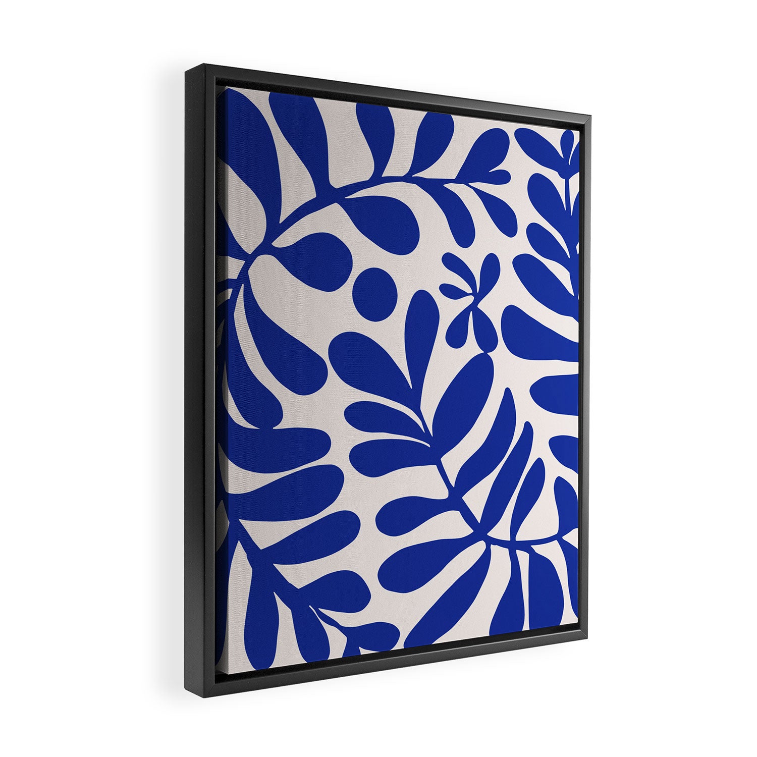 Blue foliage Framed Canvas Print Gallery Image 2
