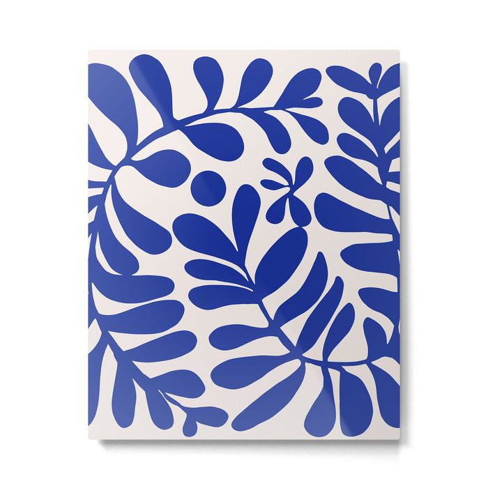Blue foliage Metal Print Gallery Image 1