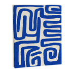 Blue line art 03 Canvas Print Gallery Image 6