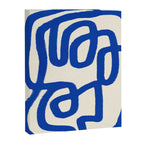 Blue line art 05 Canvas Print Gallery Image 6