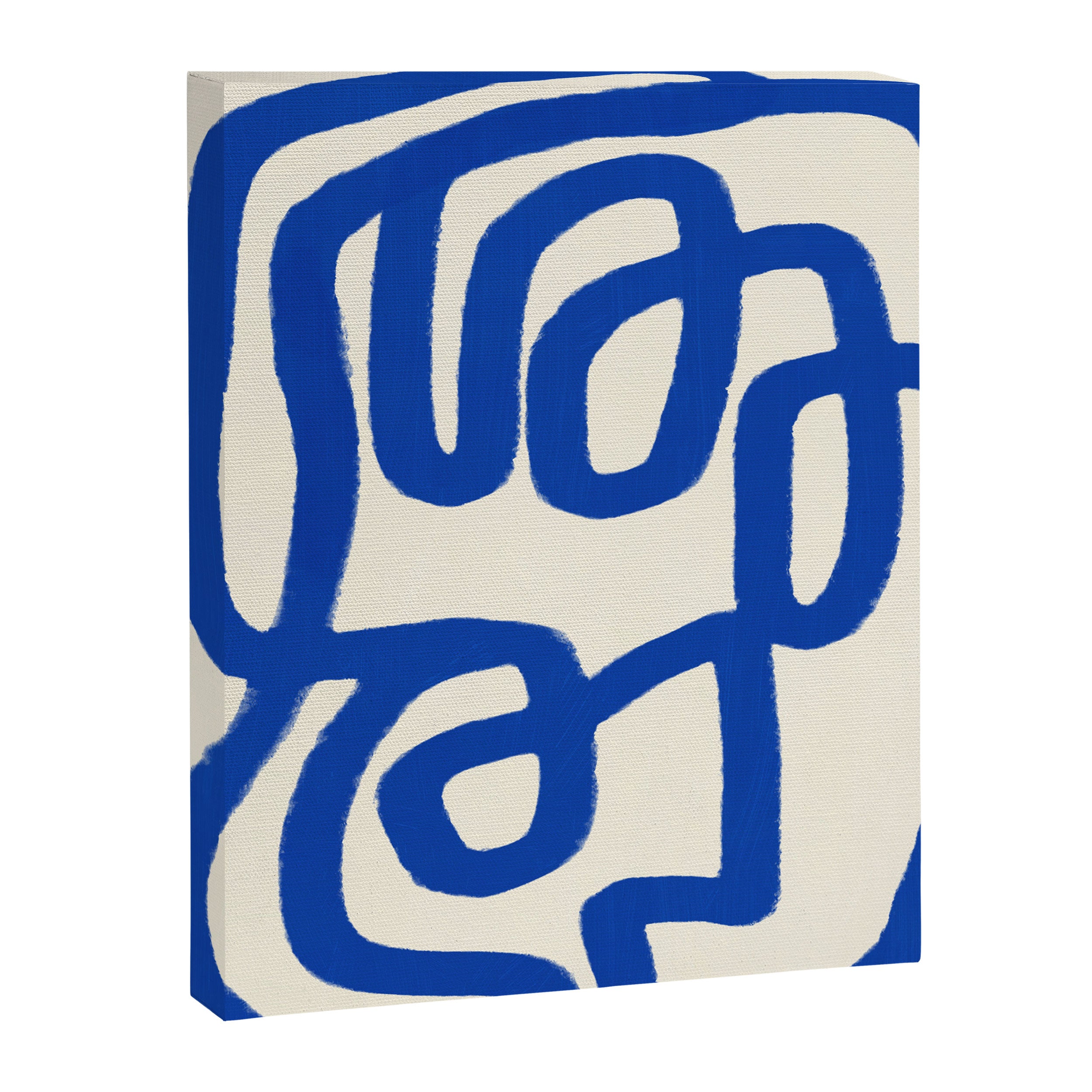 Blue line art 05 Canvas Print Gallery Image 6