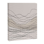 Calm serene line art nordic mountain decor Canvas Print Gallery Image 6