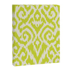 Chartreuse Ikat classic mid century Canvas Print Gallery Image 6