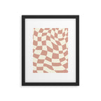Checkers coral summer beach Framed Art Print Gallery Image 6