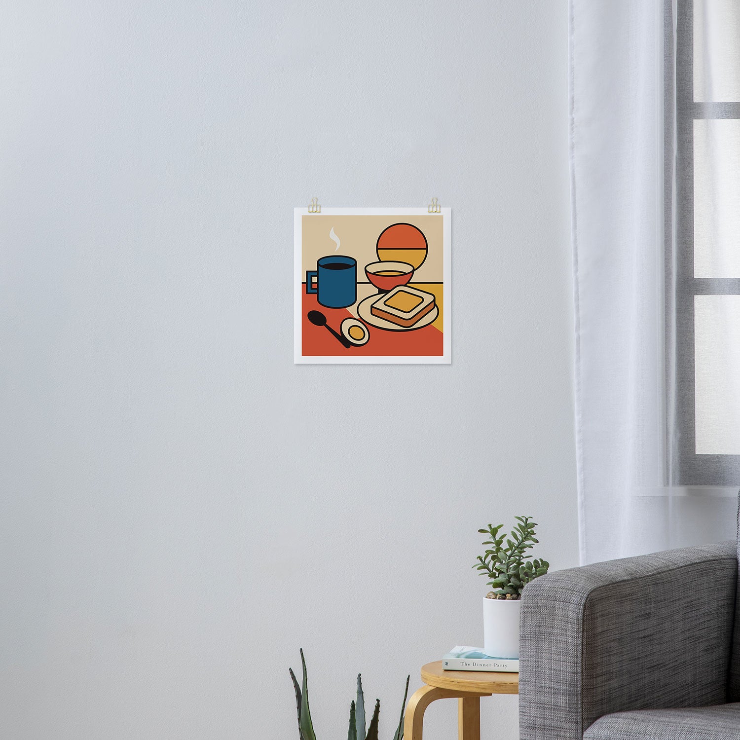 Colorful Breakfast Setup Art Print Gallery Image 3