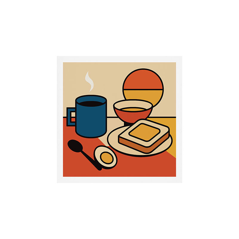 Colorful Breakfast Setup Art Print Gallery Image 1