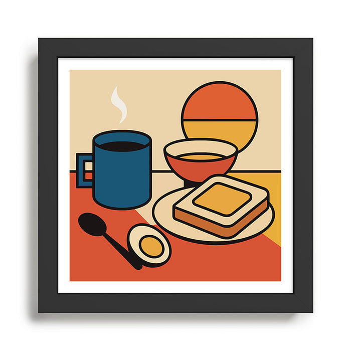 Colorful Breakfast Setup Framed Art Print Gallery Image 1