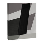 Geometric black and gray minimalist Canvas Print Gallery Image 6
