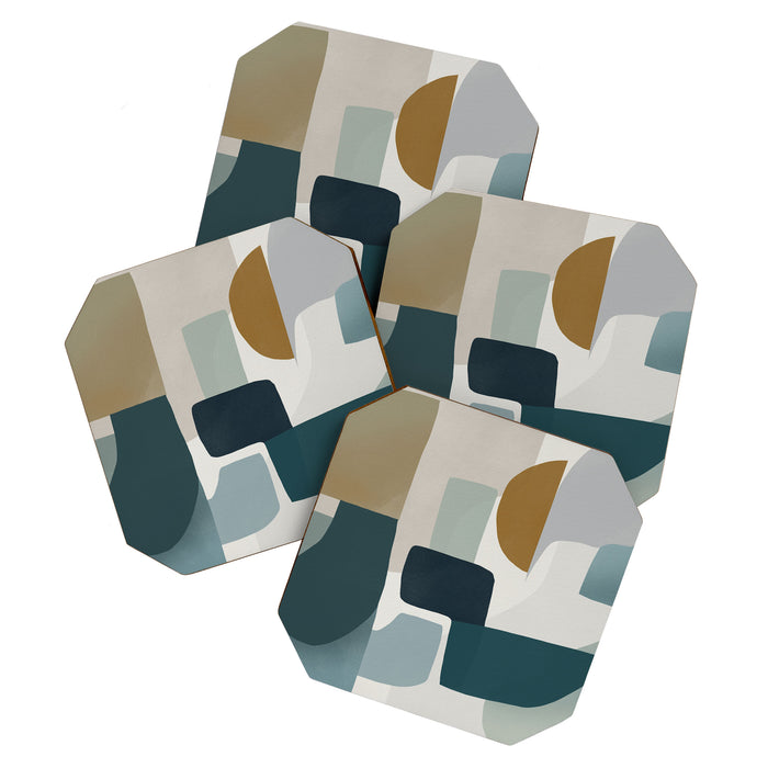 Geometric composition A Coaster Gallery Image 1
