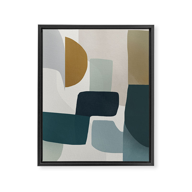 Geometric composition square Framed Canvas Print Gallery Image 8