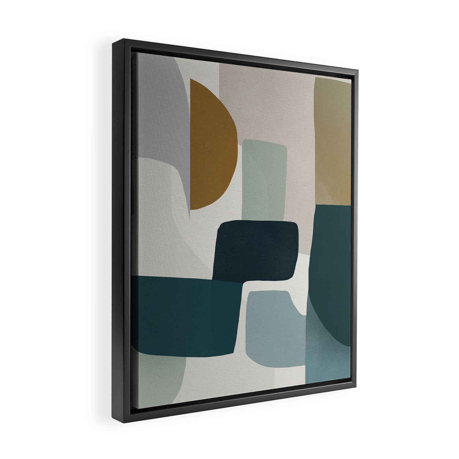 Geometric composition square Framed Canvas Print Gallery Image 2
