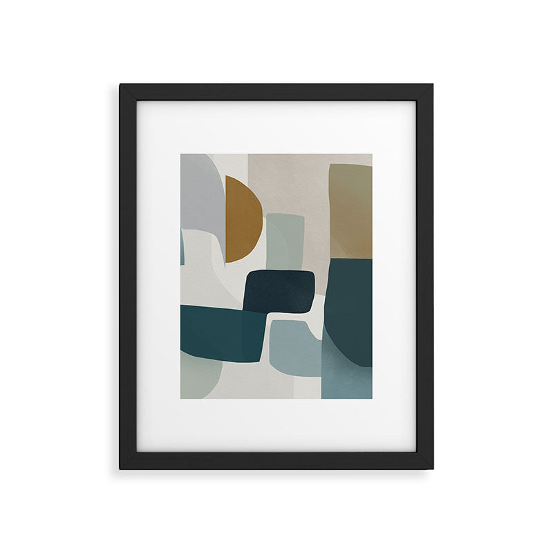 Geometric composition square Framed Art Print Gallery Image 6