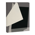 Geometric gray black design 2 Canvas Print Gallery Image 6