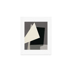 Geometric gray black design 2 Art Print Gallery Image 1