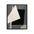 Geometric gray black design 2 Framed Canvas Print Gallery Image 6