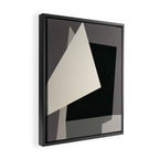 Geometric gray black design 2 Framed Canvas Print Gallery Image 2