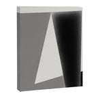 Geometric gray black design Canvas Print Gallery Image 6