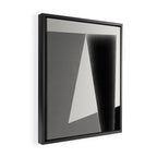 Geometric gray black design Framed Canvas Print Gallery Image 2