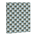 Geometrical gingham pastel pattern grey variant Canvas Print Gallery Image 8