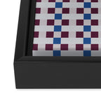 Gingham checker seamless pattern Framed Canvas Print Gallery Image 3
