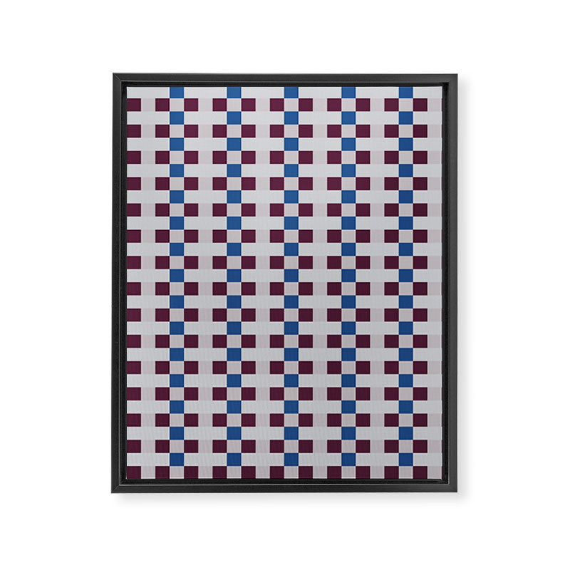 Gingham checker seamless pattern Framed Canvas Print Gallery Image 8