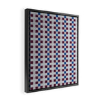 Gingham checker seamless pattern Framed Canvas Print Gallery Image 2