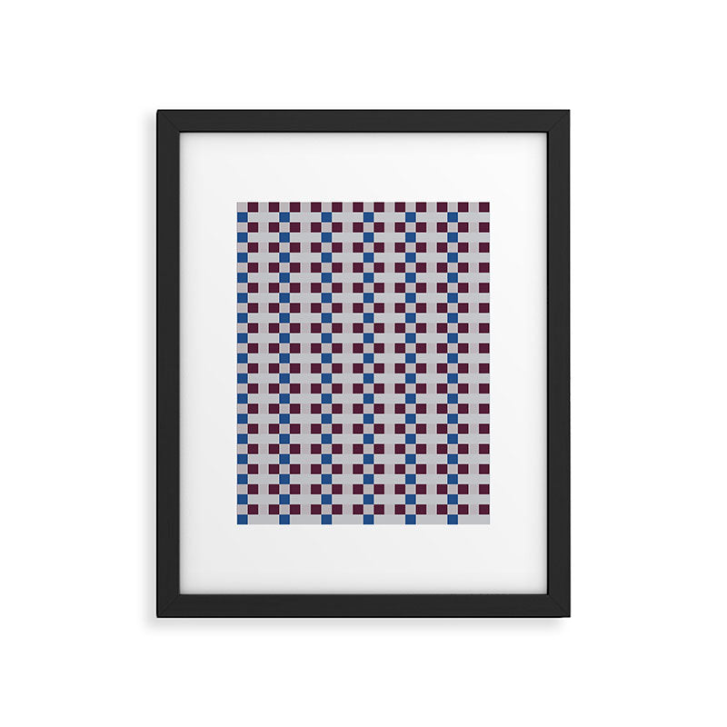 Gingham checker seamless pattern Framed Art Print Gallery Image 6