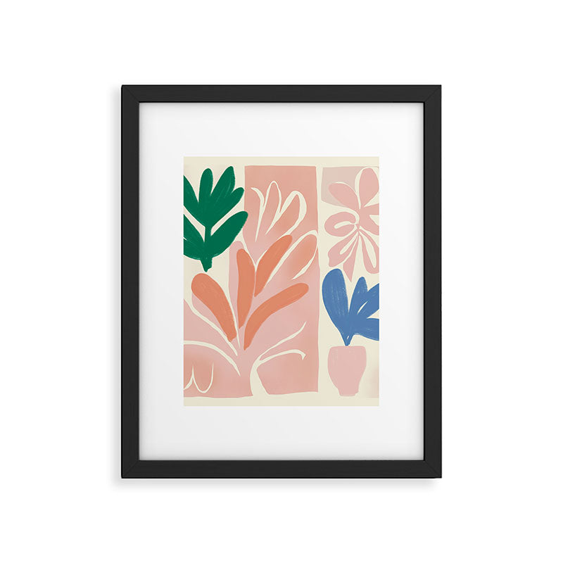 Harmonious plants composition Framed Art Print Gallery Image 6