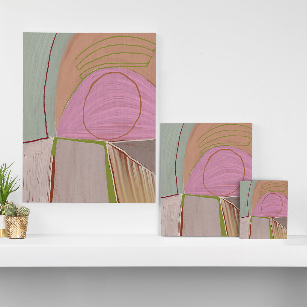 Large abstract oil painting xv Canvas Print Gallery Image 3