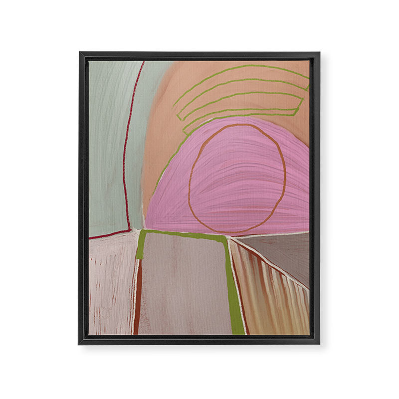 Large abstract oil painting xv Framed Canvas Print Gallery Image 6