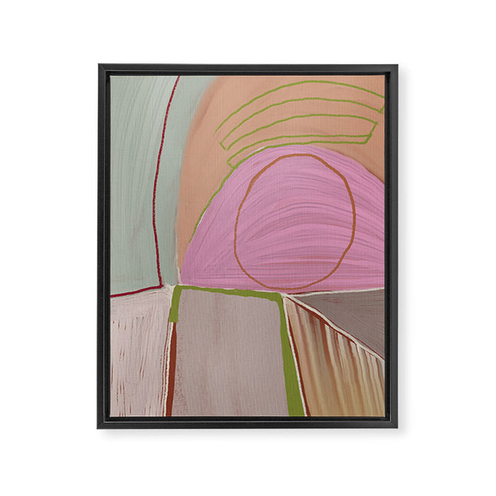 Large abstract oil painting xv Framed Canvas Print Gallery Image 1