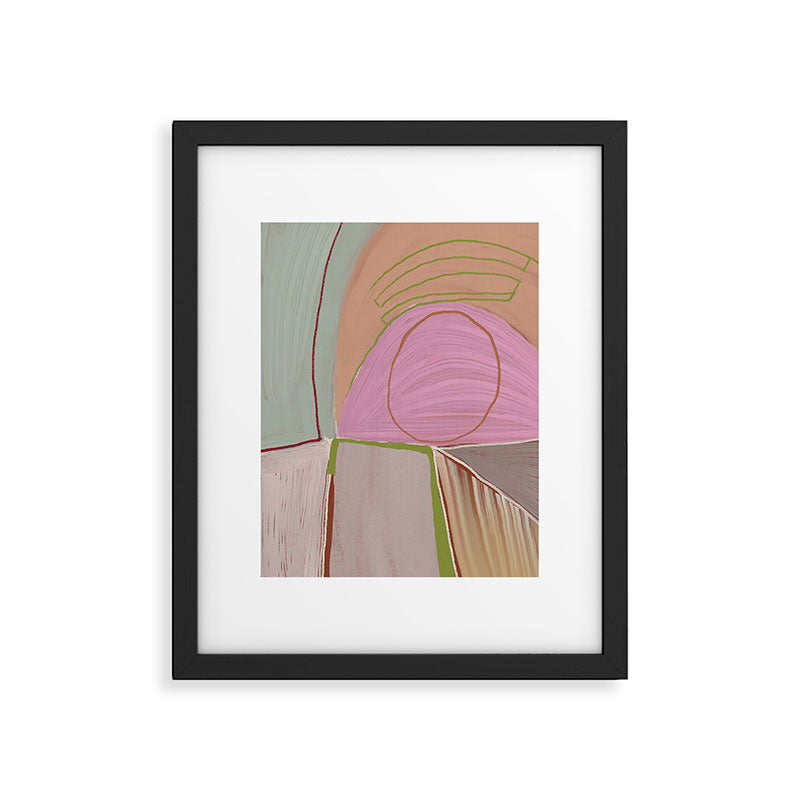 Large abstract oil painting xv Framed Art Print Gallery Image 4
