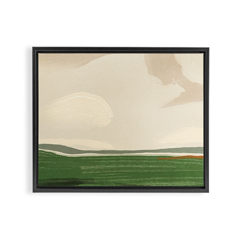 Large landscape -Sky and field Framed Canvas Print Gallery Image 12