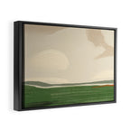 Large landscape -Sky and field Framed Canvas Print Gallery Image 2