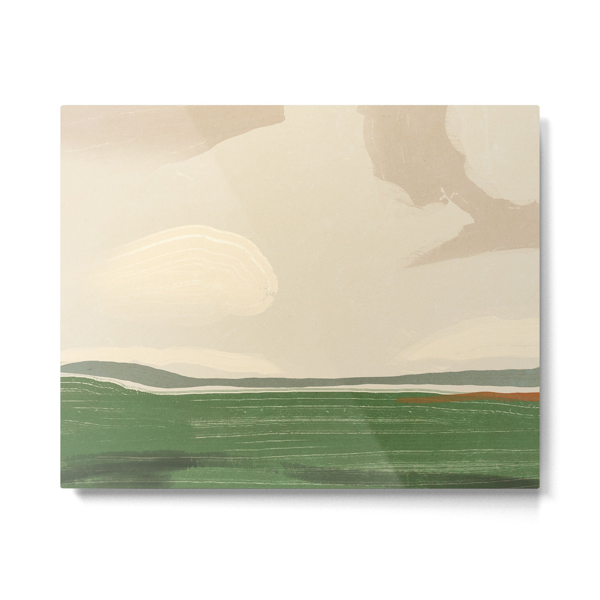 Large landscape -Sky and field Metal Print Gallery Image 4