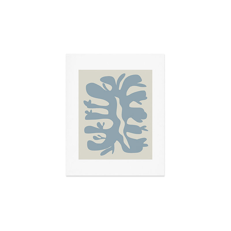 Leaf plant cut out Art Print Gallery Image 1