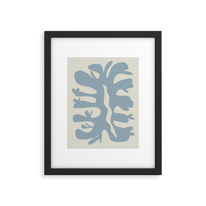 Leaf plant cut out Framed Art Print Gallery Image 1