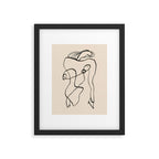 Line art nude surrealism Framed Art Print Gallery Image 4