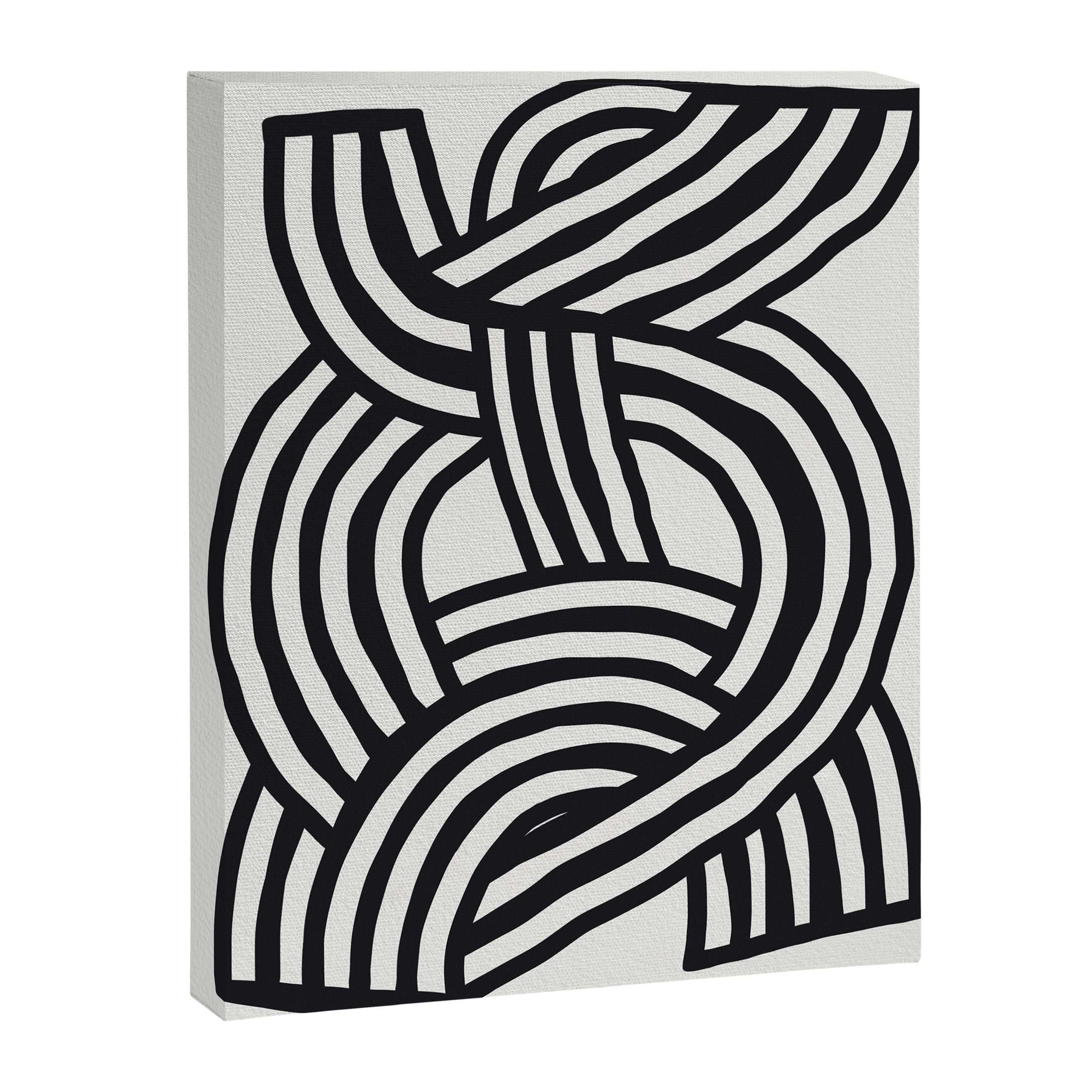 Mid Century Modern Abstract line art Painting  Canvas Print Gallery Image 6