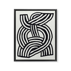 Mid Century Modern Abstract line art Painting  Framed Canvas Print Gallery Image 6