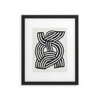 Mid Century Modern Abstract line art Painting  Framed Art Print Gallery Image 5
