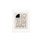 Minimal Bauhaus Geometric Design  Art Print Gallery Image 1