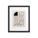 Minimal Bauhaus Geometric Design  Framed Art Print Gallery Image 5