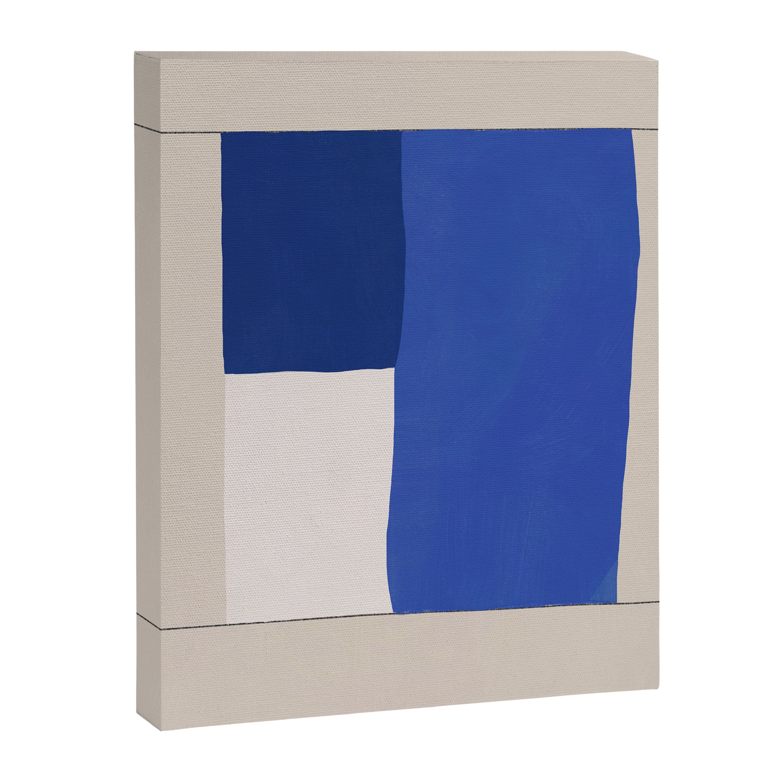 Minimal midcentury geometric block Canvas Print Gallery Image 6