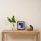 Minimal midcentury geometric block Framed Canvas Print Gallery Image 4