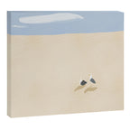 Minimal sand beach with seagulls Canvas Print Gallery Image 12