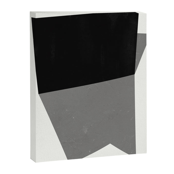 Minimalist greyscale geometry Canvas Print Gallery Image 1