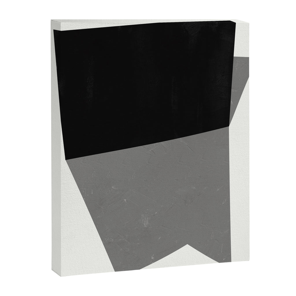 Minimalist greyscale geometry Canvas Print Gallery Image 6