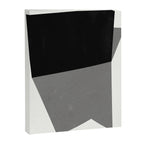 Minimalist greyscale geometry Canvas Print Gallery Image 6