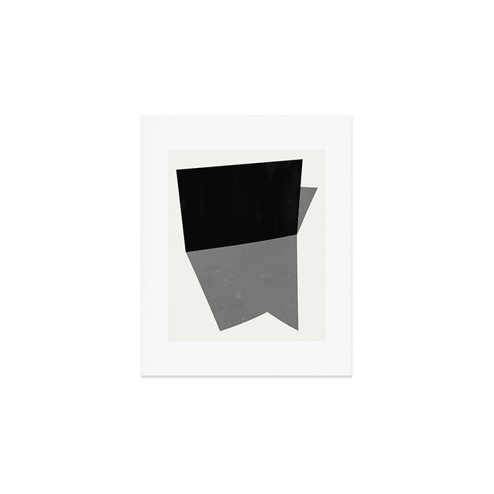 Minimalist greyscale geometry Art Print Gallery Image 1